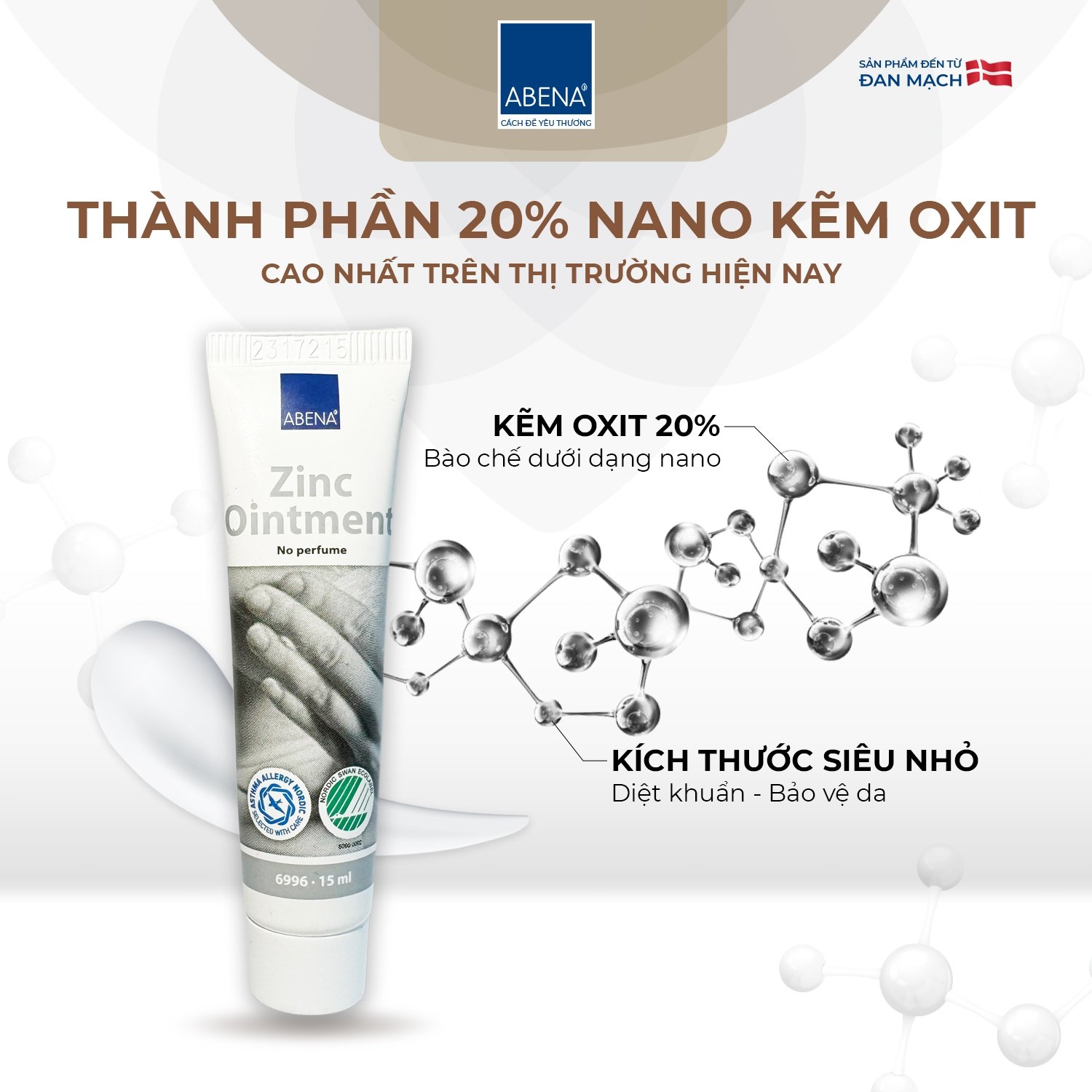 Kem đa năng Abena Zinc Oinment 15ml