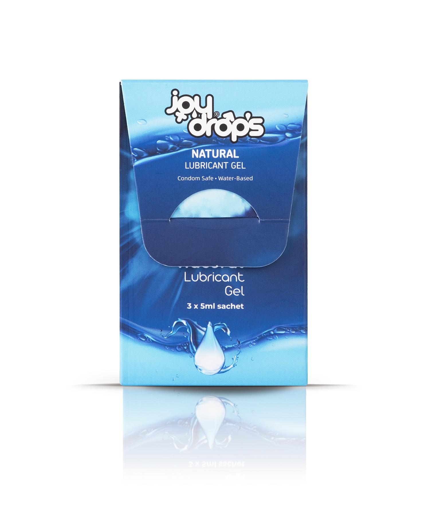 Combo 3 hộp Gel Bôi Trơn Joydrops Gốc Nước Natural 5ml - Phân phối chính hãng