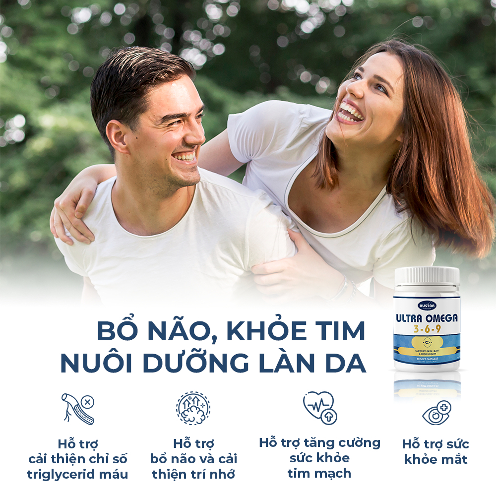Viên Uống Austar Ultra Omega 3-6-9 (Hộp 60 viên)