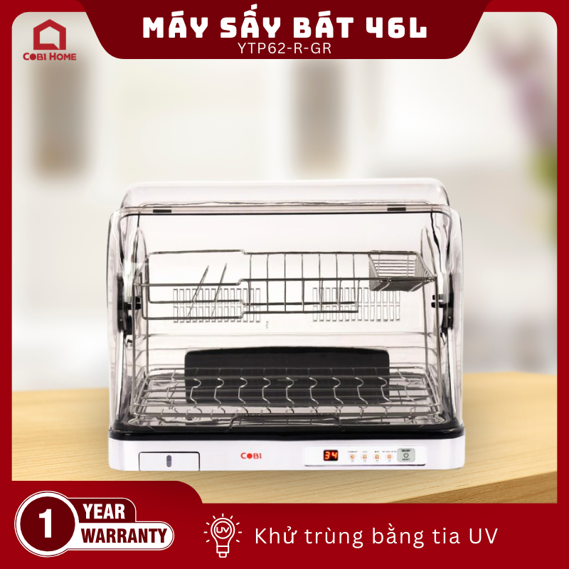 Máy sấy bát COBI 46L Màu Xám_341704 - Phân phối chính hãng