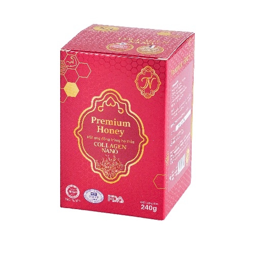 Mật ong đông trùng hạ thảo Collagen nano 240gr