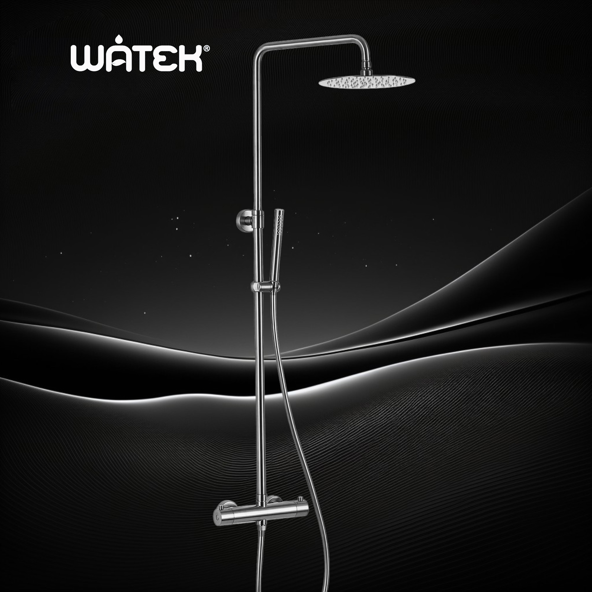 Bộ sen cây tắm đứng cao cấp WATEK, model WT-8020 - Phân phối chính hãng
