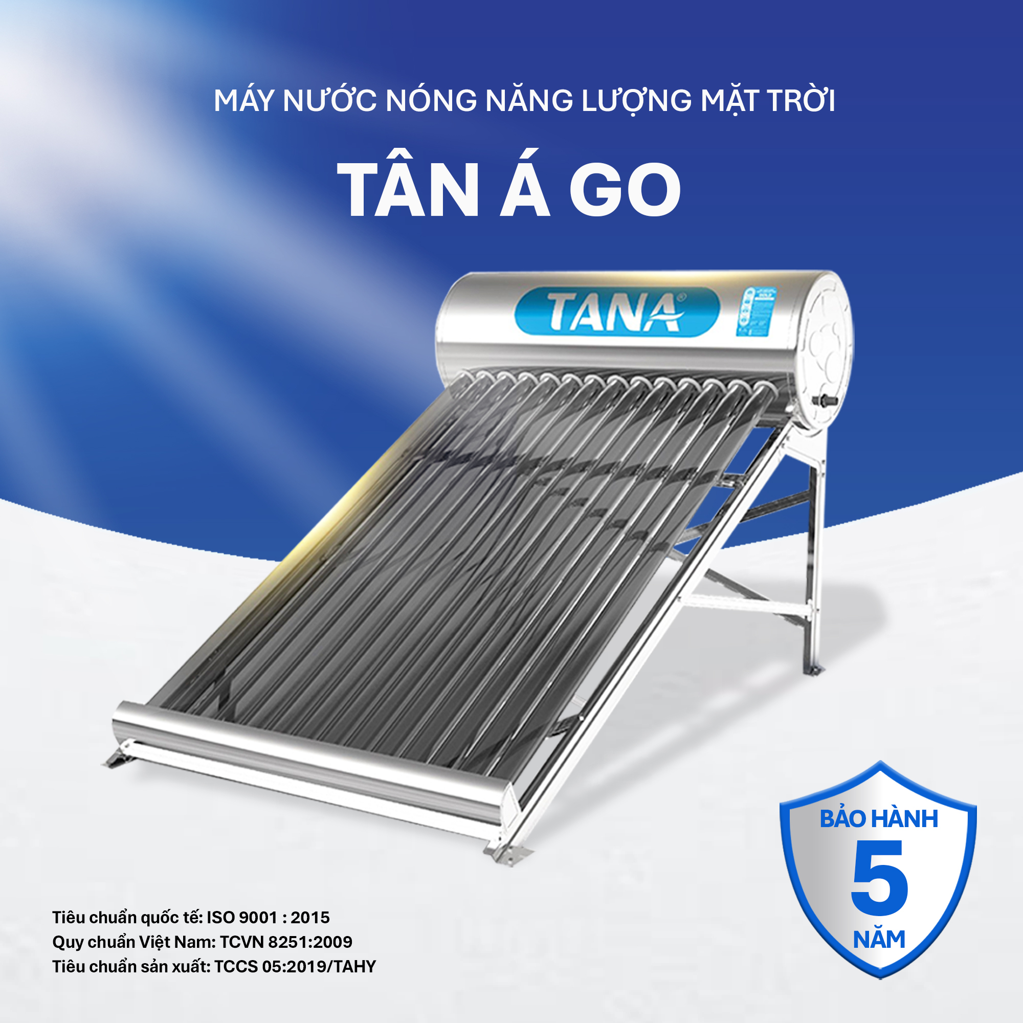 Máy nước nóng năng lượng mặt trời TA-GO 140L –  (Phân phối từ khu vực Bình Định trở ra phía Bắc) - 6