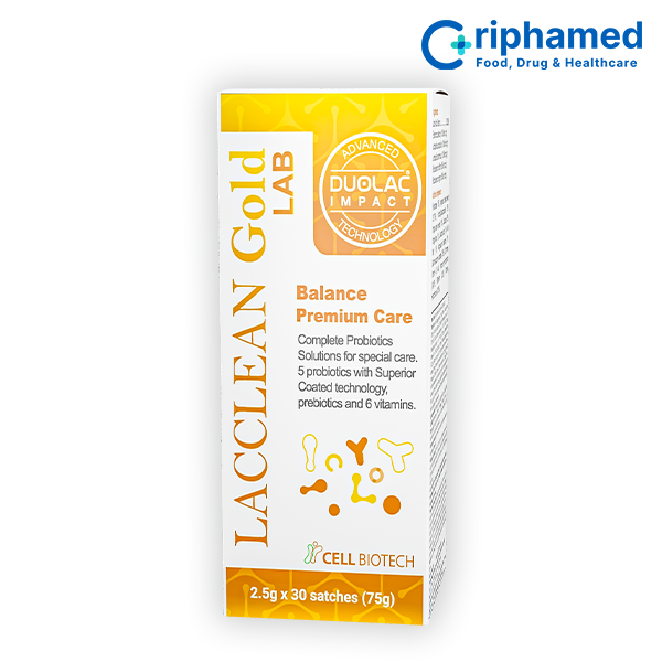 Men vi sinh bổ sung lợi khuẩn Lacclean Gold LAB (Hộp 30 gói) - 6