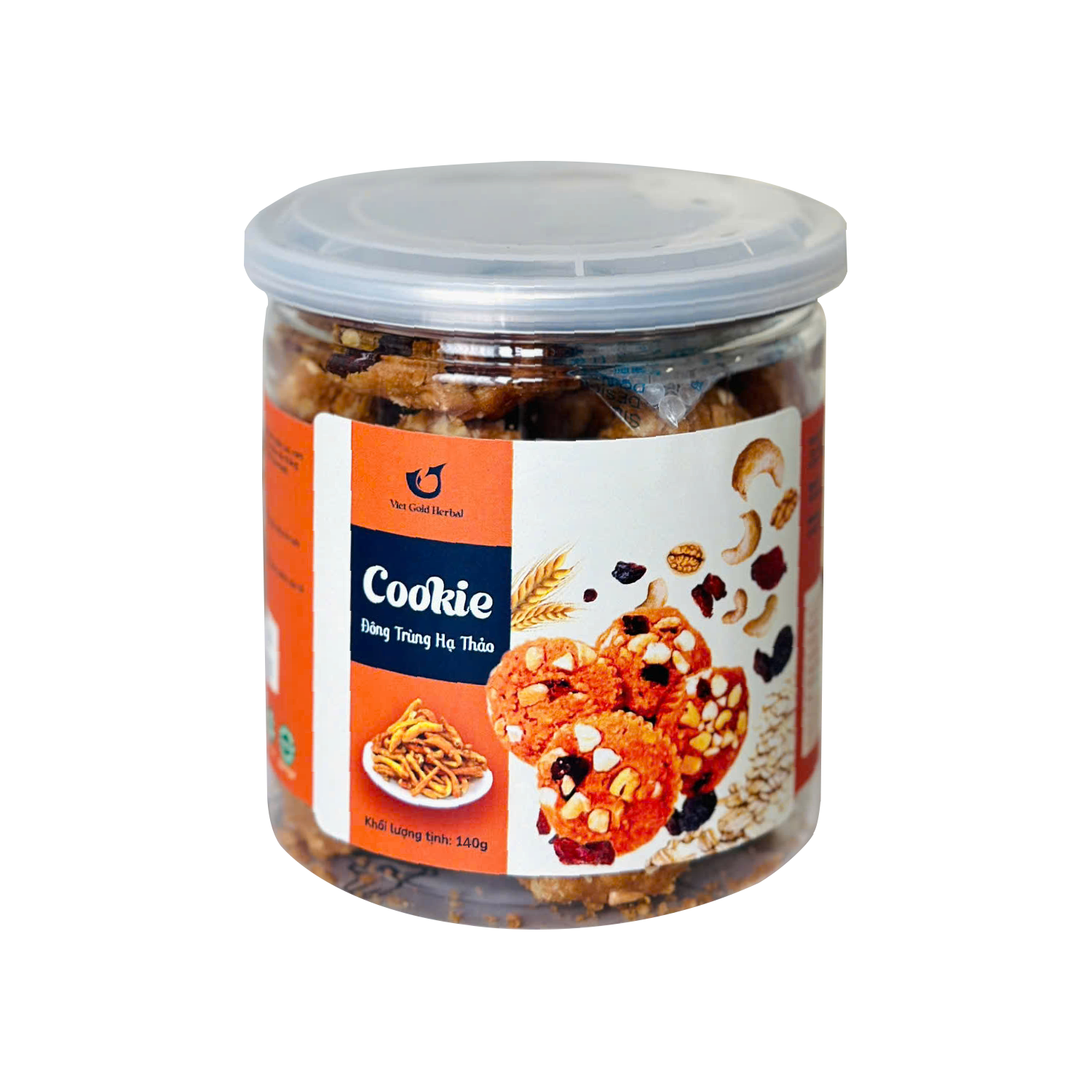 Bánh cookie đông trùng hạ thảo 140gr - Phân phối chính hãng
