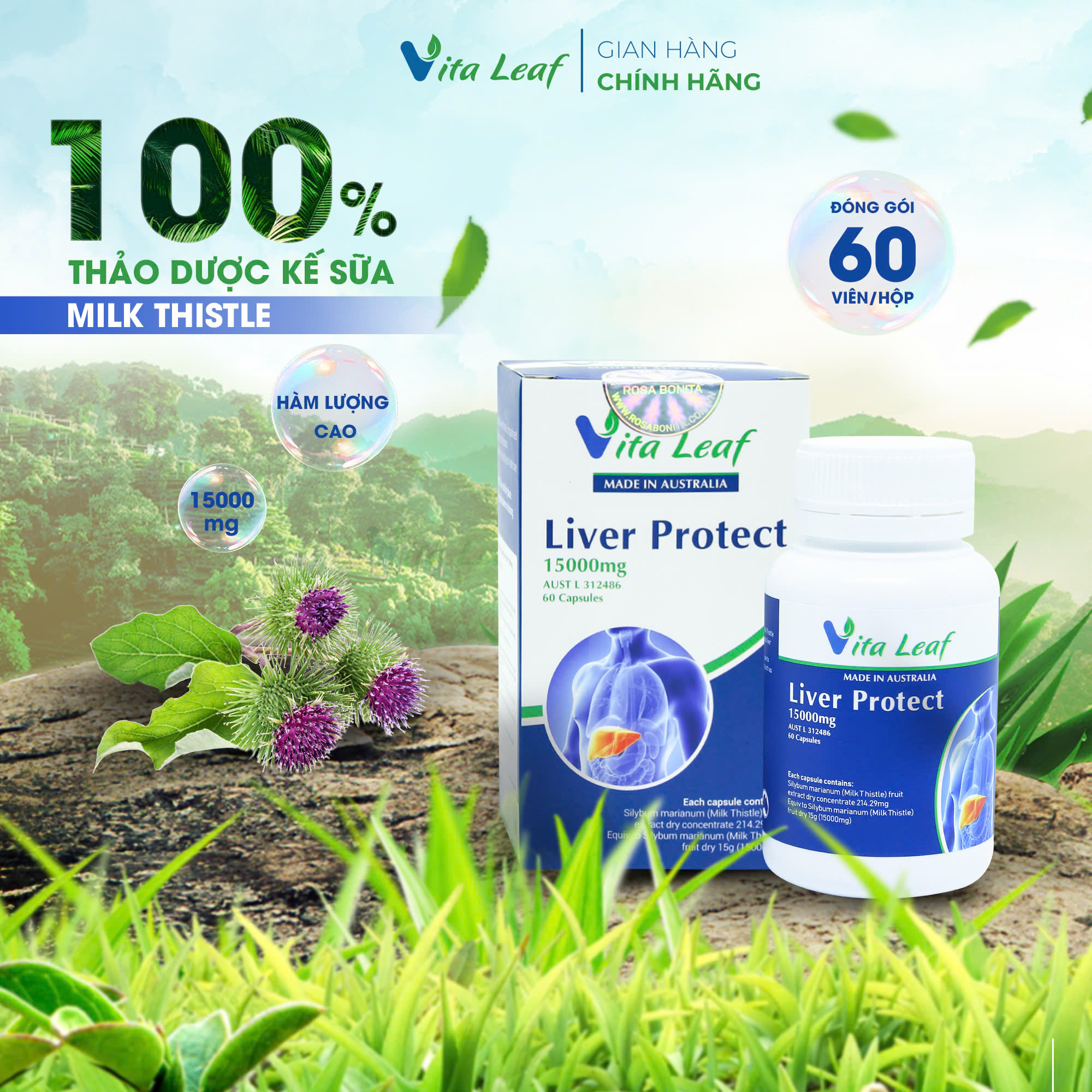 Combo liver-source of life (lá gan nguồn sống) (3 hộp)- Hỗ trợ Thải độc gan, bảo vệ và duy trì chức năng gan - 3