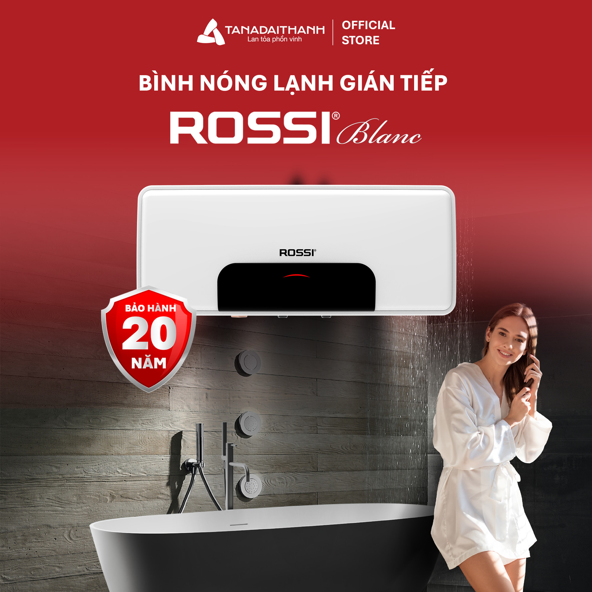 Bình nước nóng ROSSI BLANC RBC 20LSL