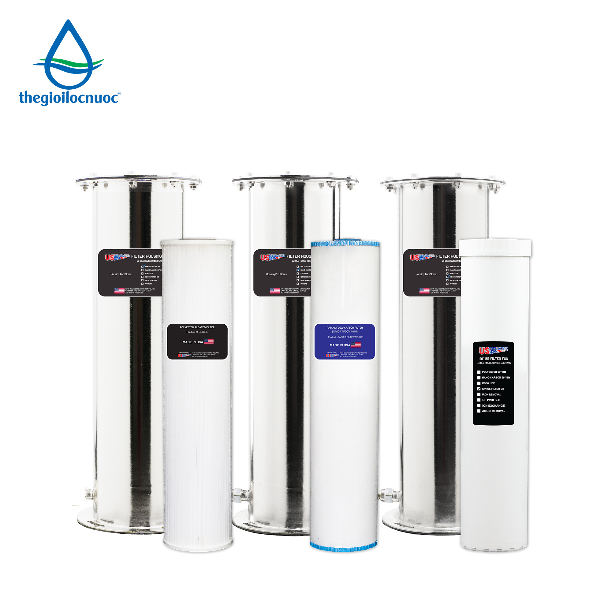Bộ lọc tổng Mỹ USTOPWATER, model: Delux-1-US - 6