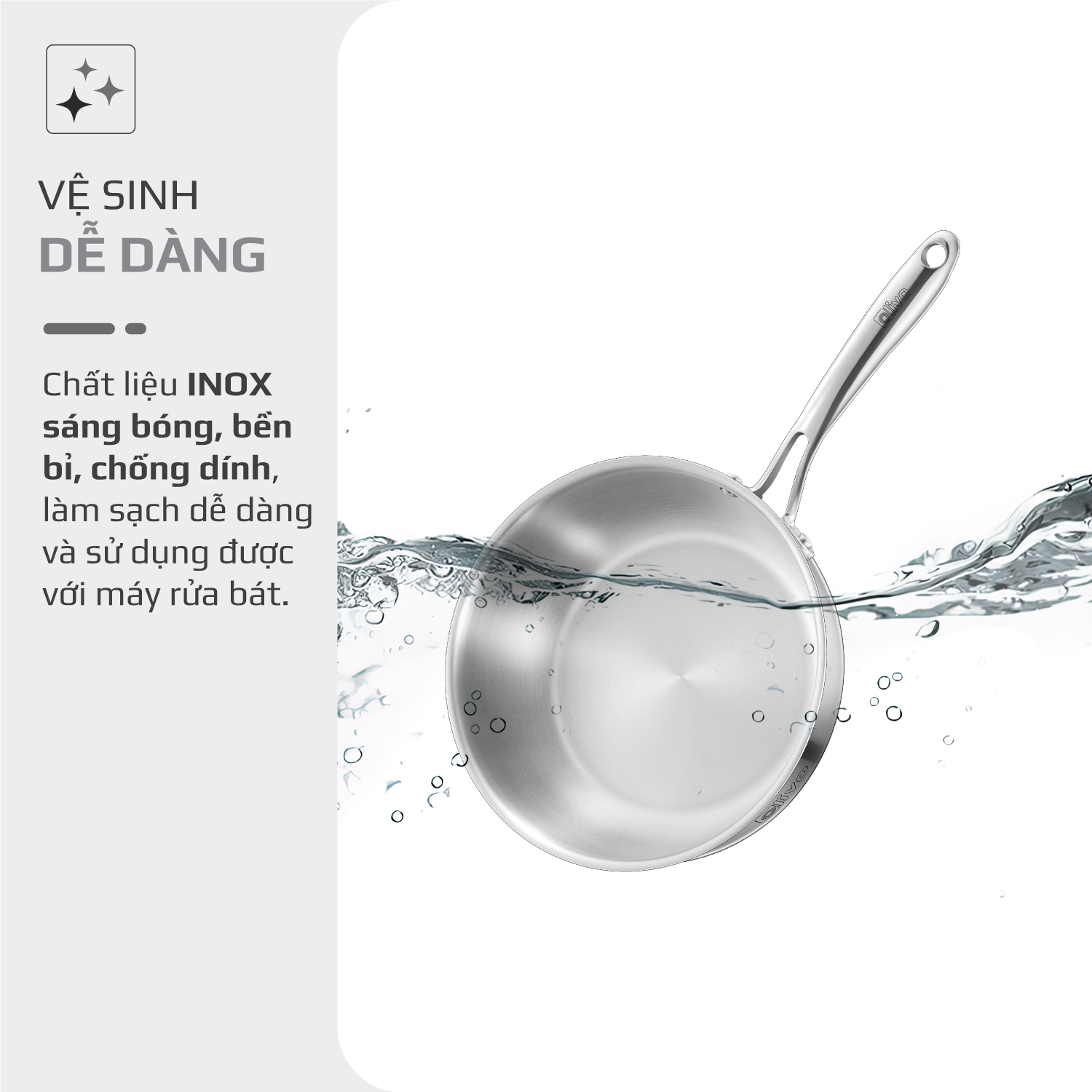 Chảo inox Olivo Steve 2485 - 9