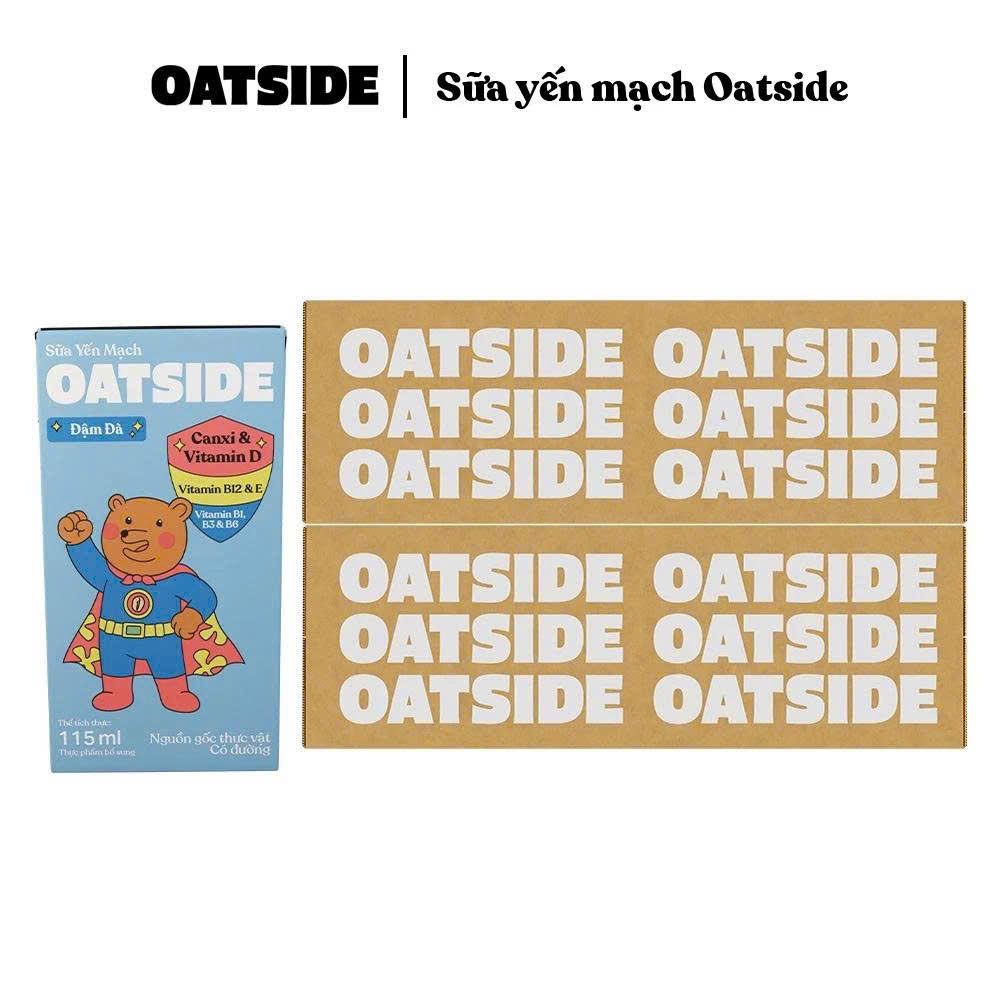 [HSD: 09/2026] Sữa yến mạch OATSIDE vị Đậm Đà Deluxe Thùng 40 Hộp 115ml