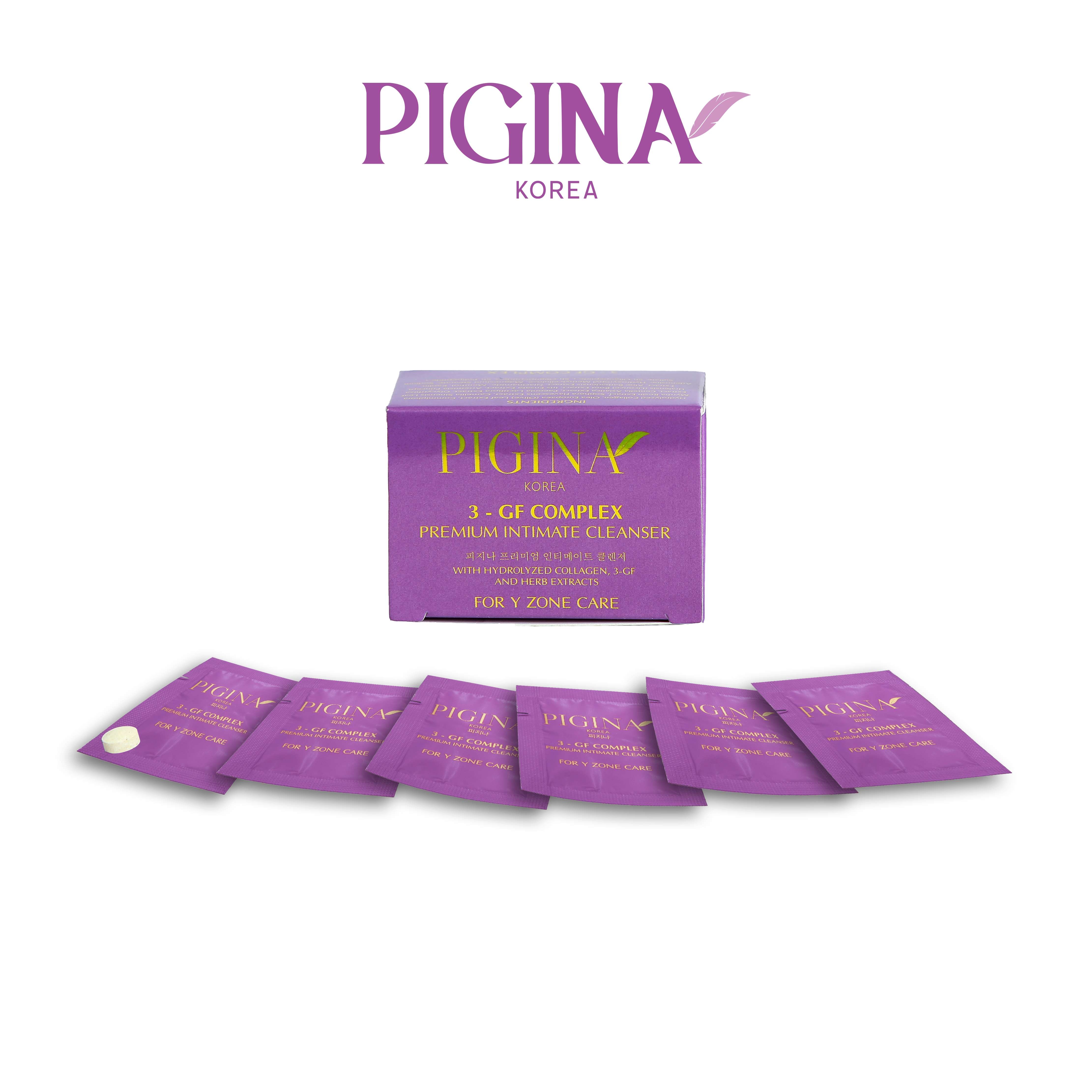 Vệ sinh phụ nữ cao cấp Pigina (6 gói) – Pigina Premium Intimate Cleanser - Phân phối chính hãng