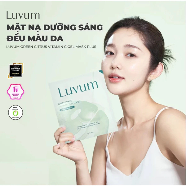 Mặt nạ LUVUM Green Citrus Vitamin C Gel Mask Plus giúp dưỡng sáng đều màu da (hộp 5 miếng x 33g) - 3