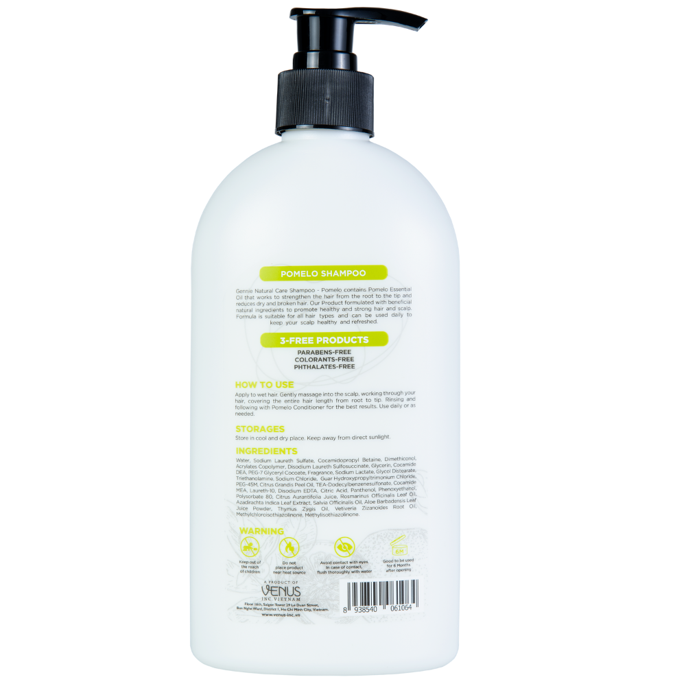 Dầu gội Gennie Natural Care tinh dầu Bưởi dành cho tóc khô và dễ gãy 400ml - 5