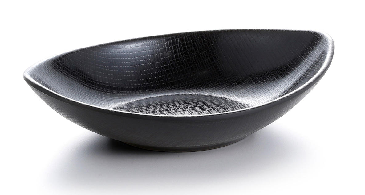 Dĩa đen Yangge hình chữ nhật Size 220*175*51_378220_BW-67