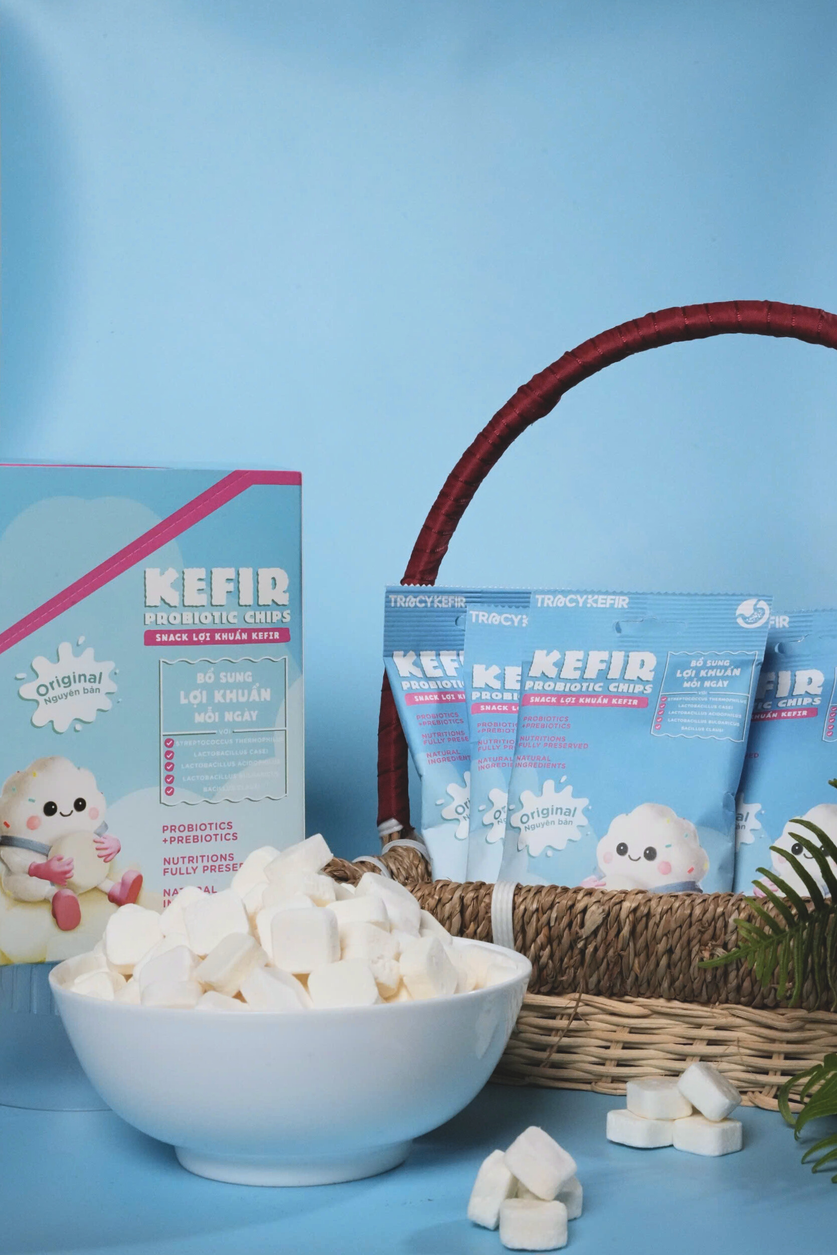 Hộp Snack Lợi Khuẩn Kefir Vị Nguyên Bản (5 gói)