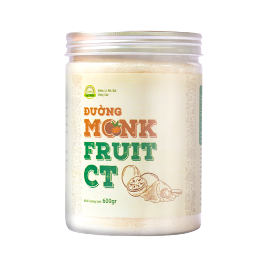 Đường ăn kiêng Monk Fruit CT (Hũ 600g) - Phân phối chính hãng