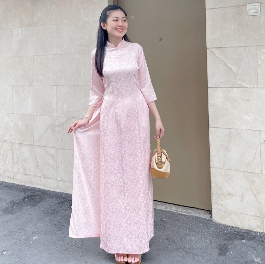 Set Áo dài Gấm hoa Thiên Ân-duoc-ban-tai-Siêu Thị Ánh Nguyệt