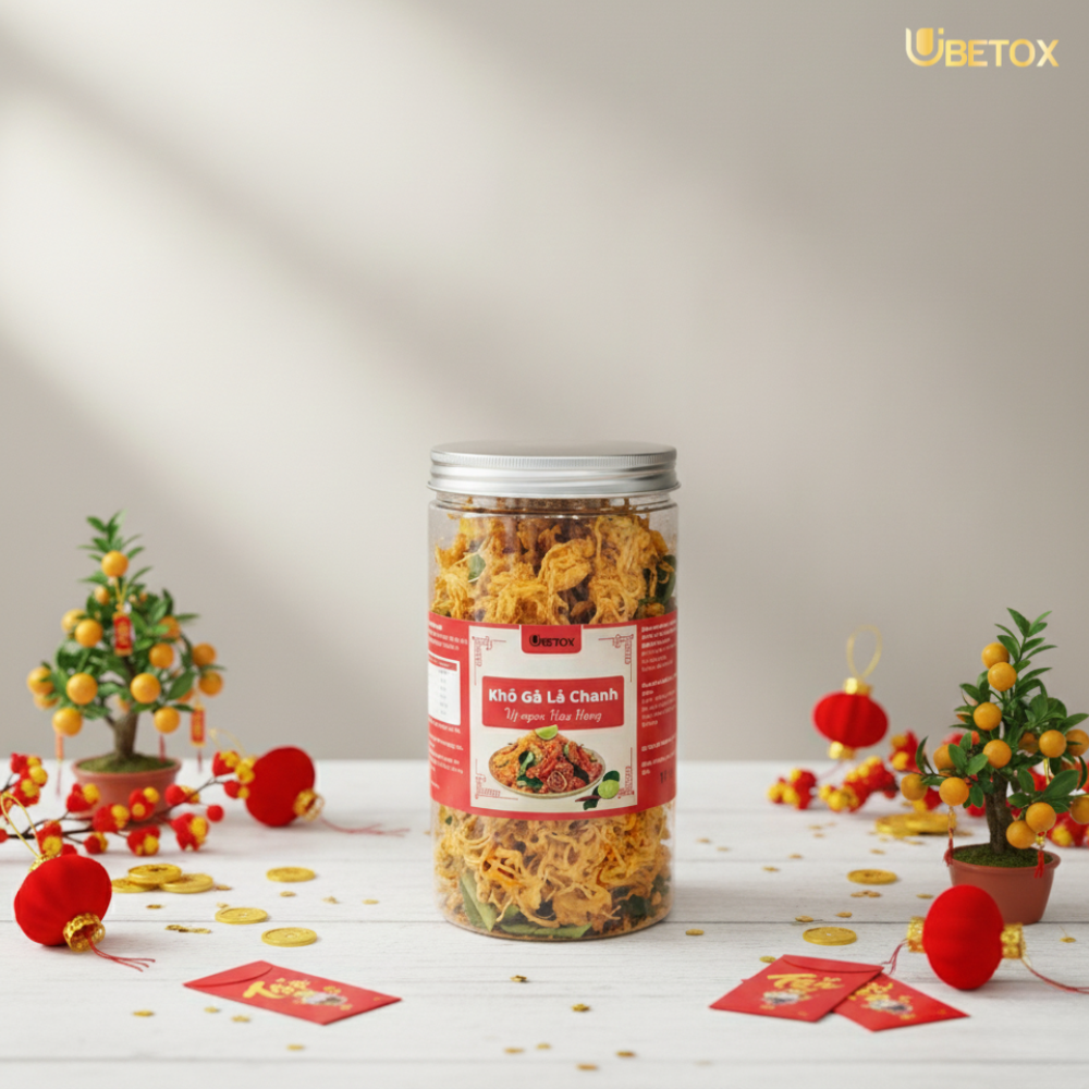 Khô Gà Lá Chanh - Hũ pet, 185gr