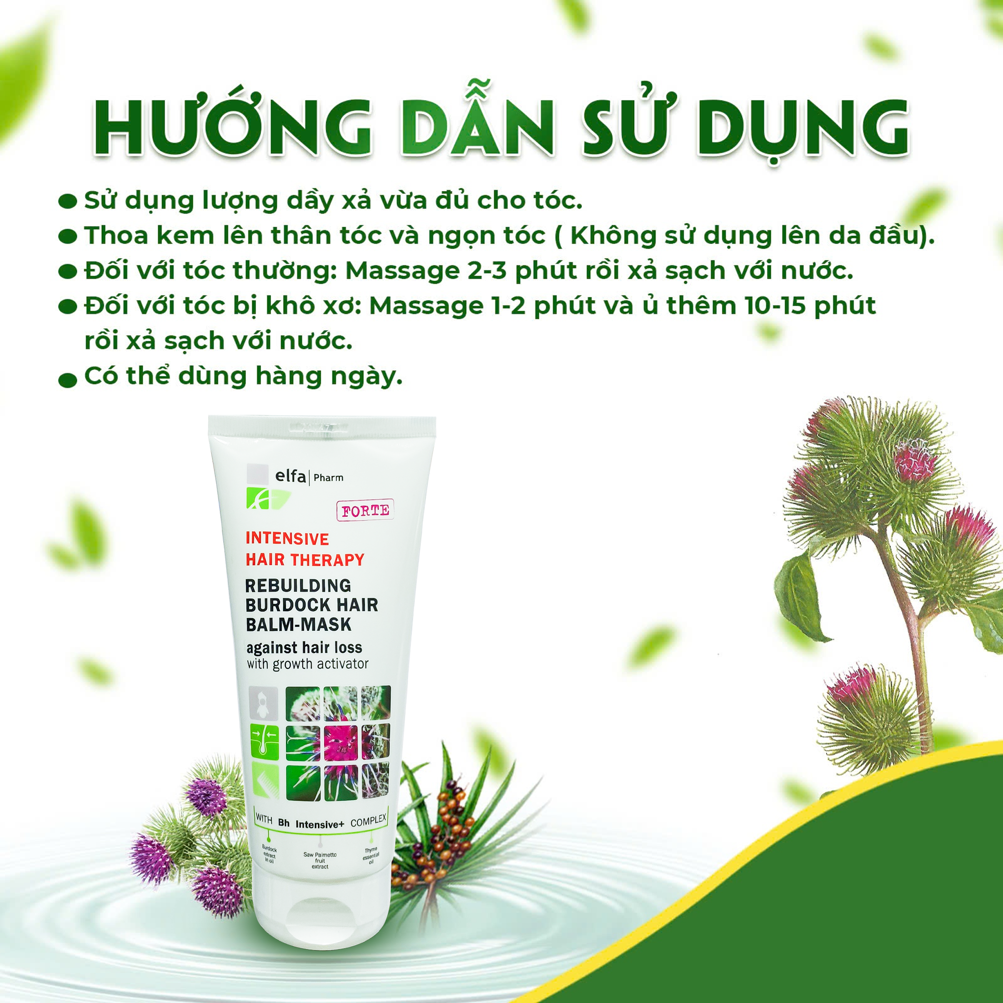 Dầu xả ngăn ngừa rụng tóc và hỗ trợ mọc tóc – Elfa Pharm (Chai 200ml) - 2