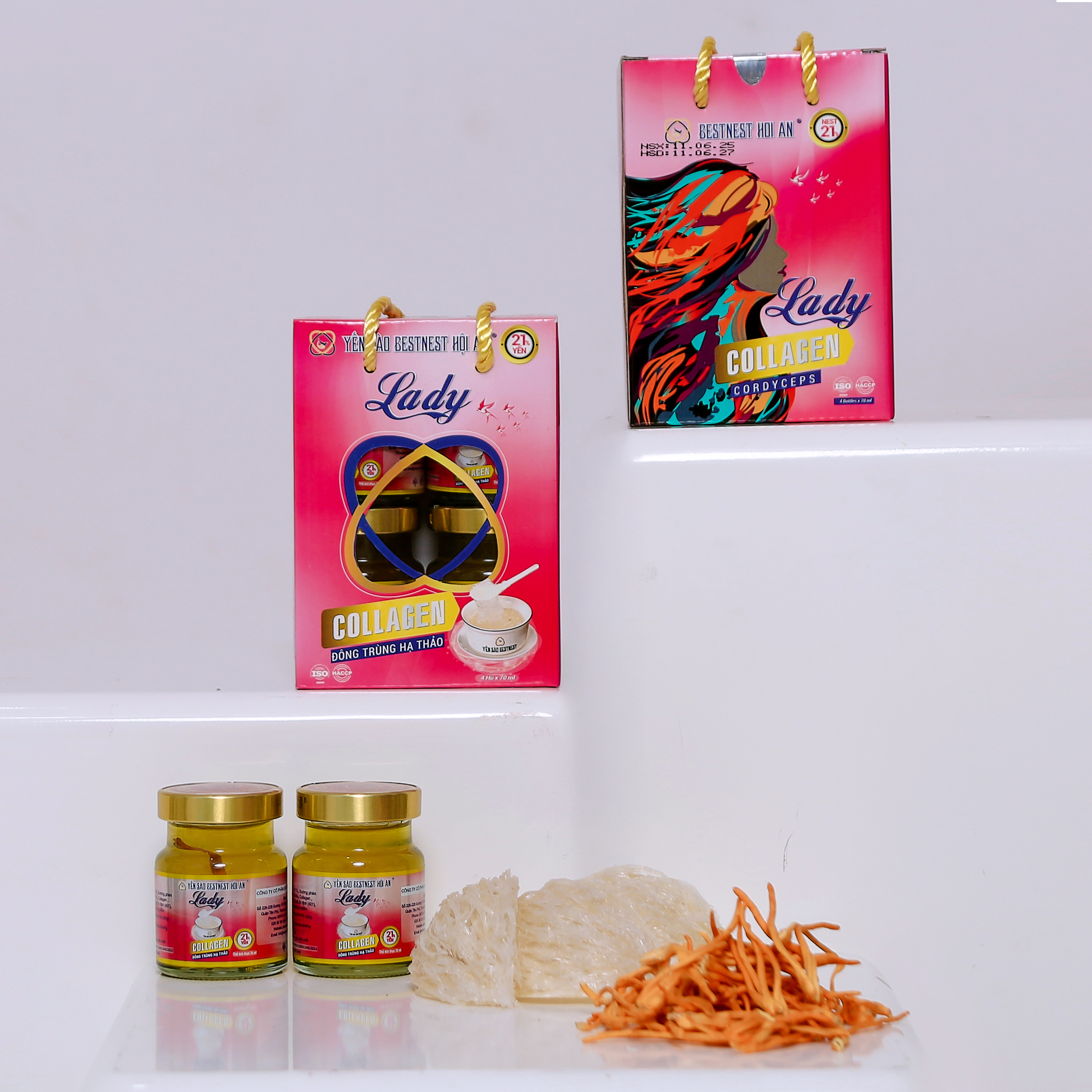 Hộp 4 hũ Yến Sào BESTNEST HỘI AN 21% Lady
