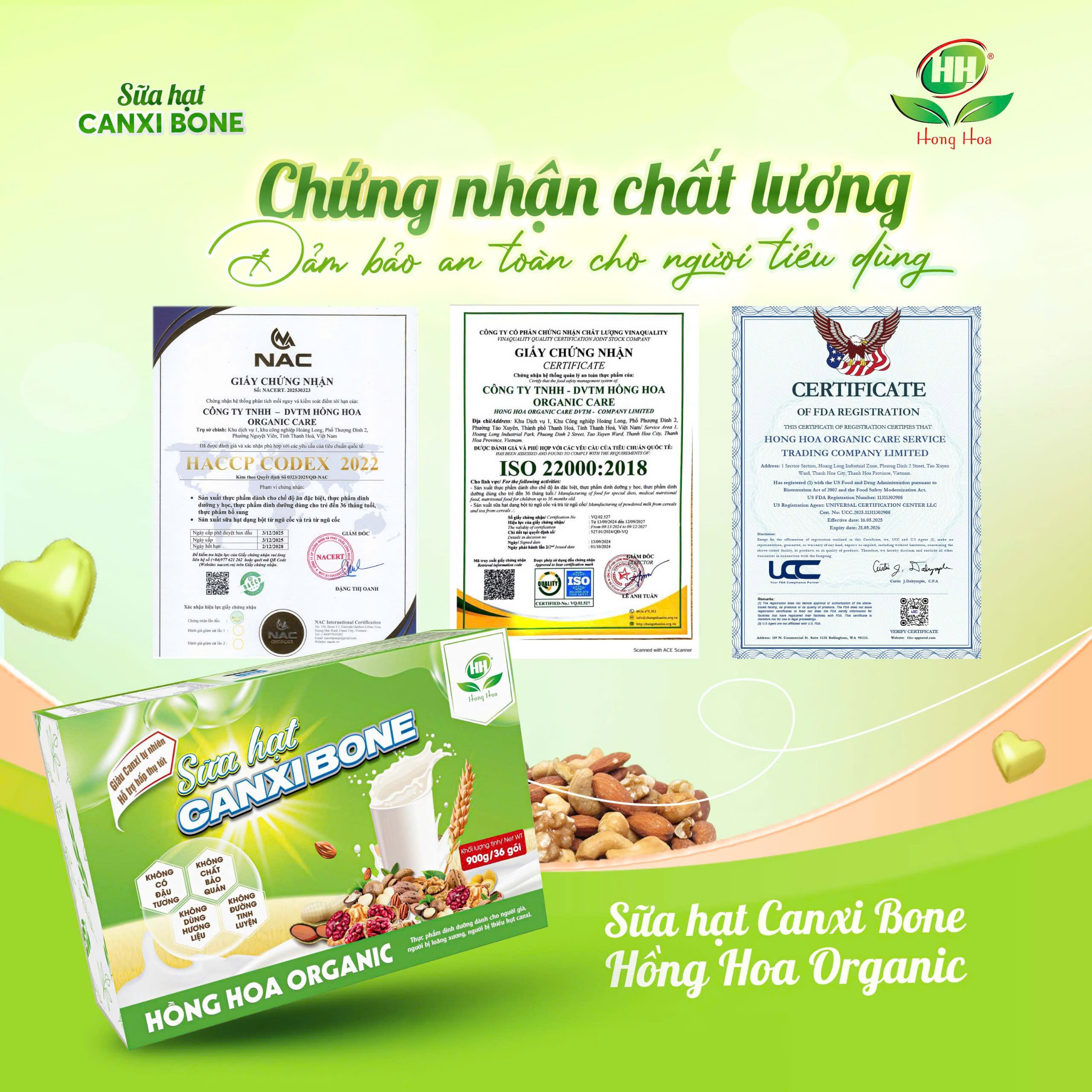 Sữa hạt Canxi Bone – Sữa hạt bổ sung canxi thuần chay
