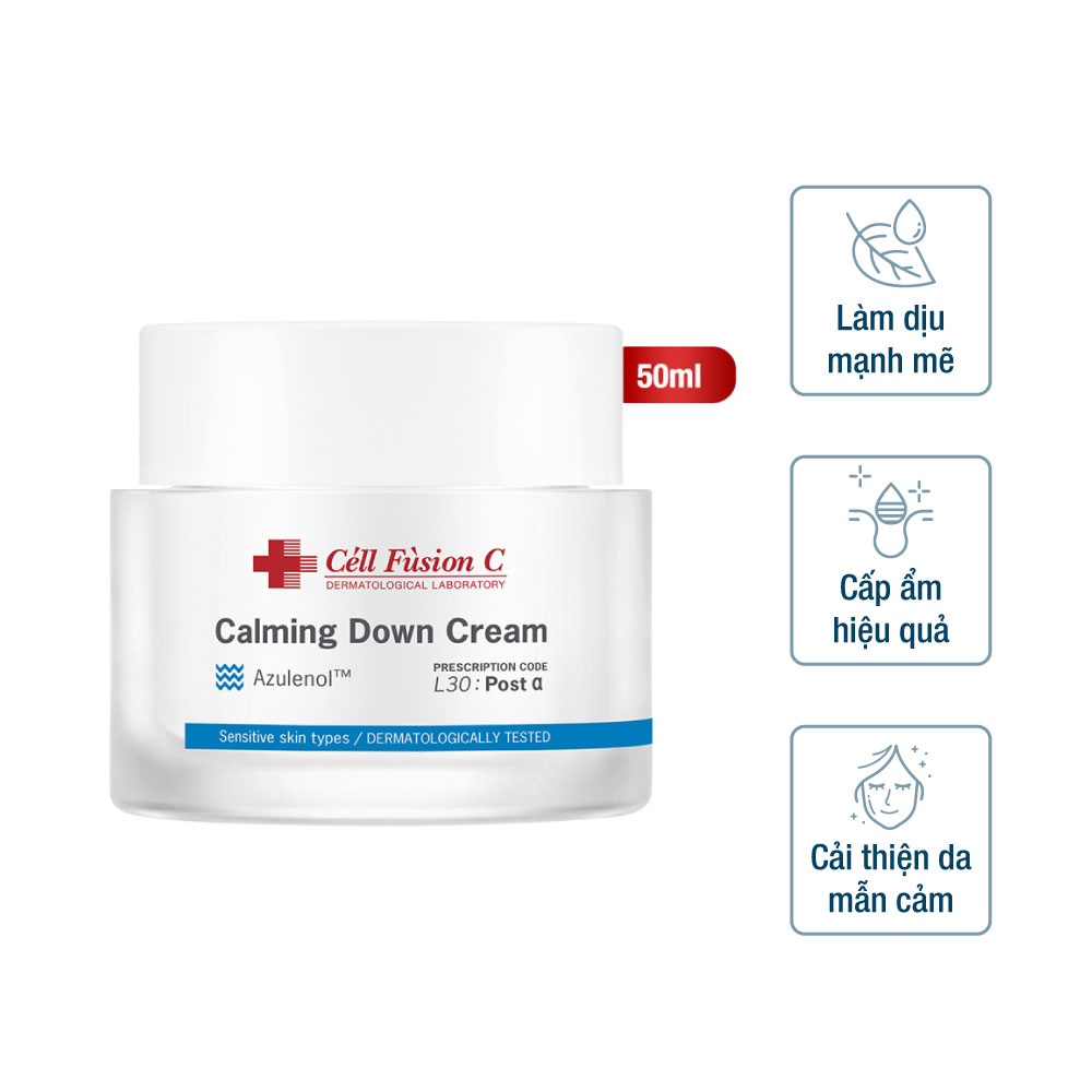 Kem dưỡng cấp ẩm & giảm ửng đỏ, dịu da Cell Fusion C Calming Down Cream 50ml - 2