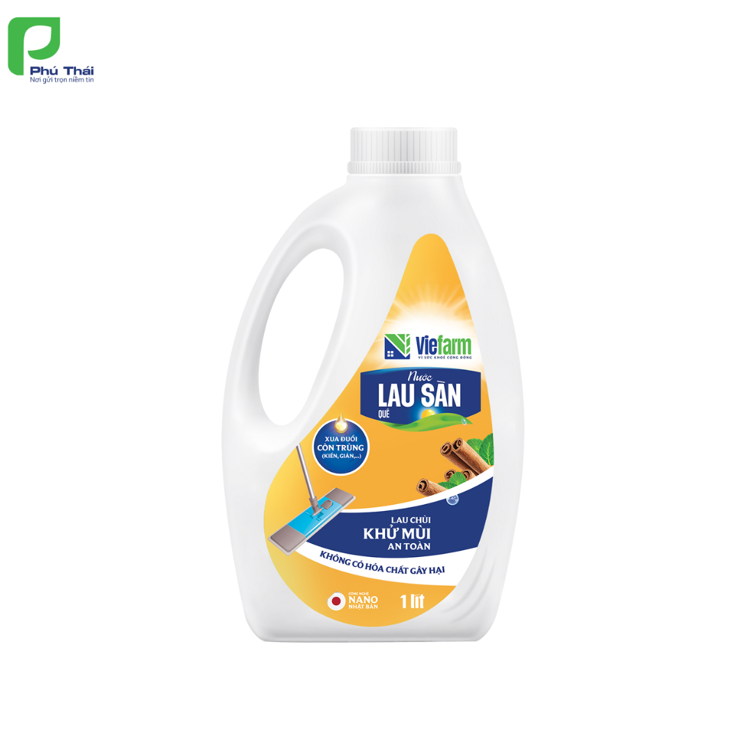 Nước lau sàn quế VIEFARM 1 lít - Phân phối chính hãng