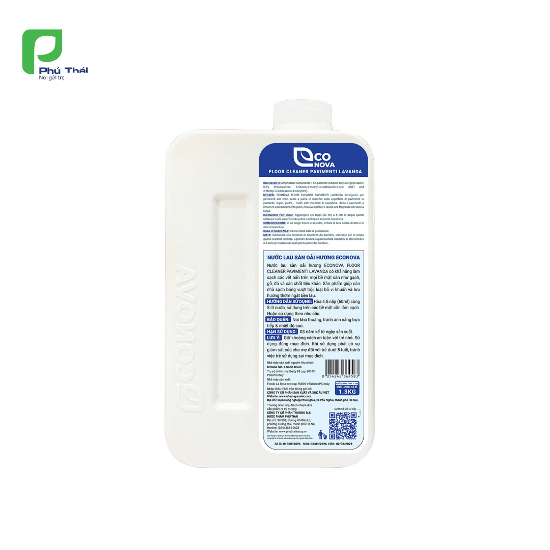 Nước lau sàn oải hương Econova 1,3kg