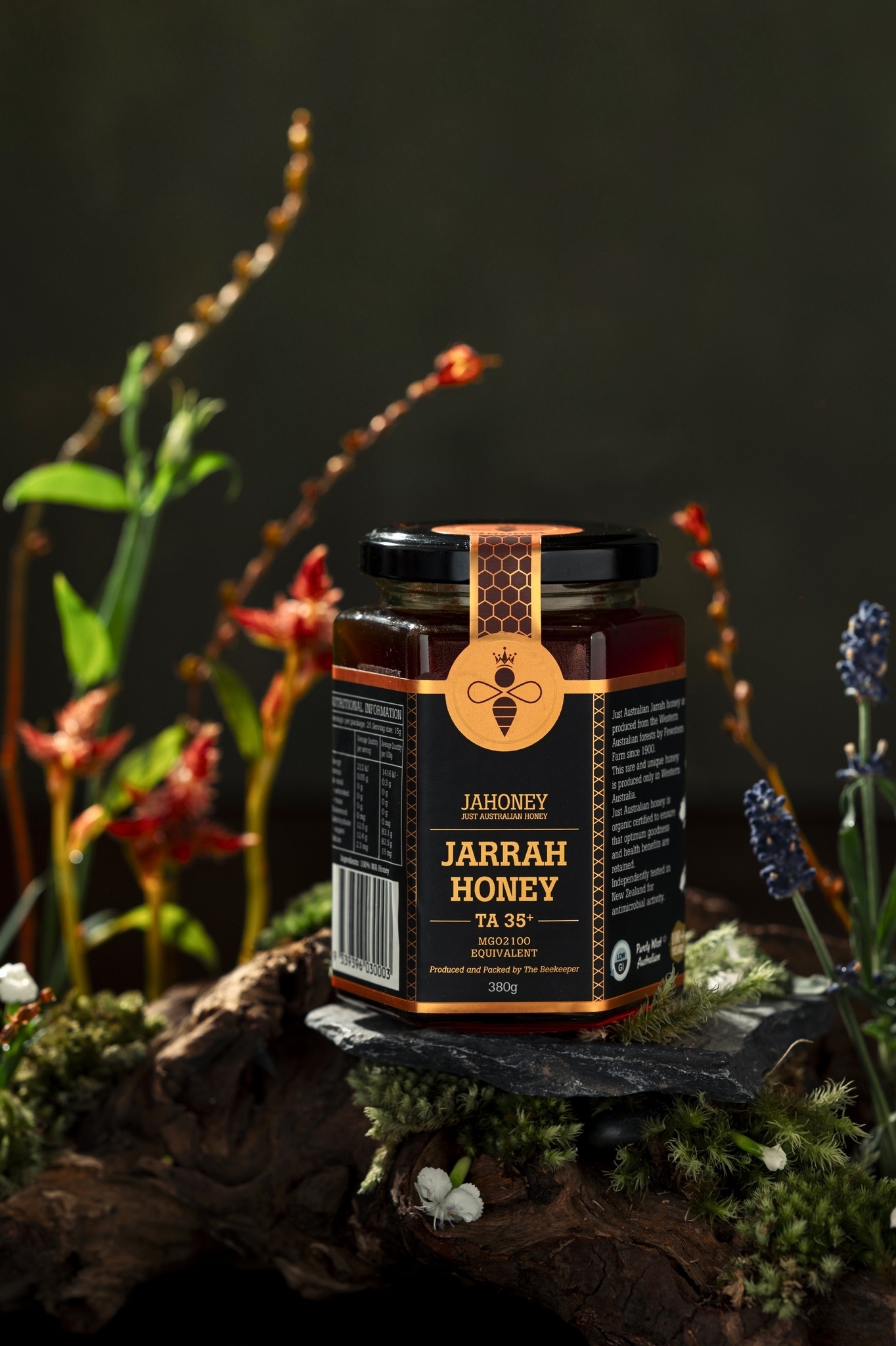 Mật ong Jahoney Jarrah TA35+ 380g (kèm túi + hộp)