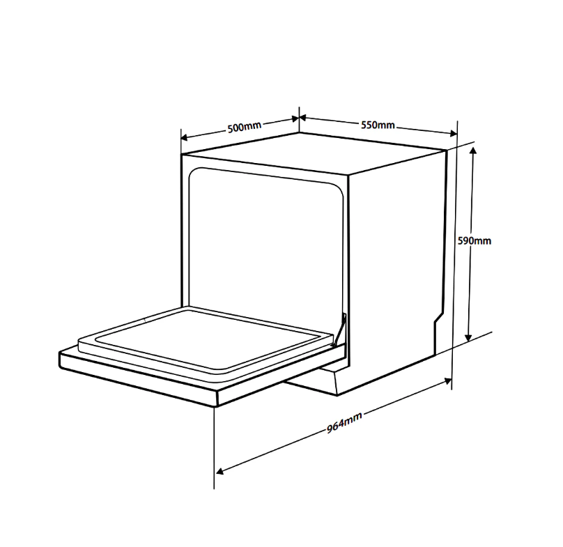 Máy rửa chén để bàn Hafele HDW-T5551B
