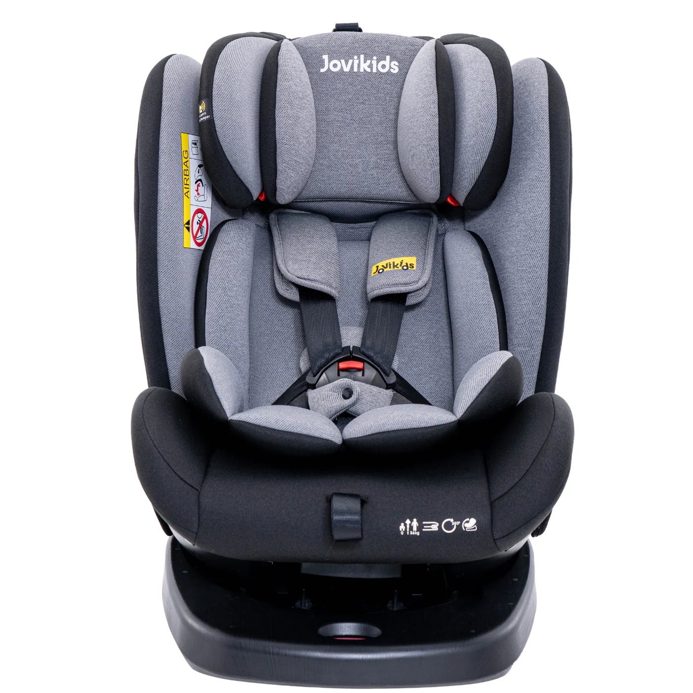 Ghế ô tô Jovikids ANGELA R44 dành cho trẻ em 40-150cm (màu Xám)