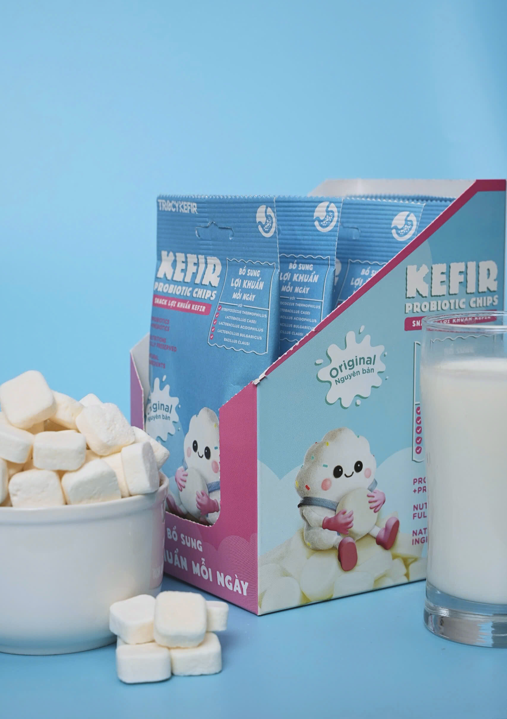Hộp Snack Lợi Khuẩn Kefir Vị Nguyên Bản (5 gói)