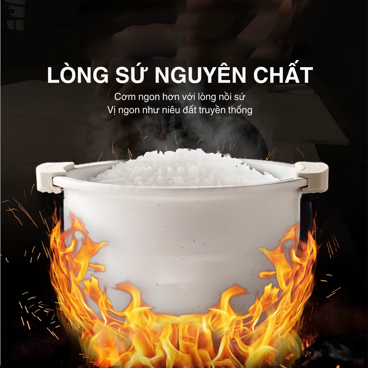 Nồi cơm điện sứ dưỡng sinh, nhãn hiệu Mishio Model MK381