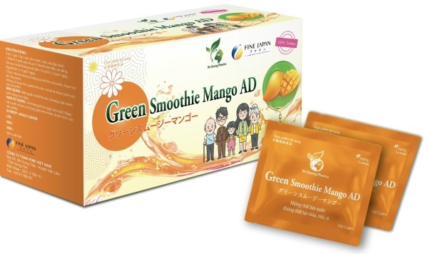 Chiết xuất quả Xoài Green Smoothie Mango AD (20gói x 5g)