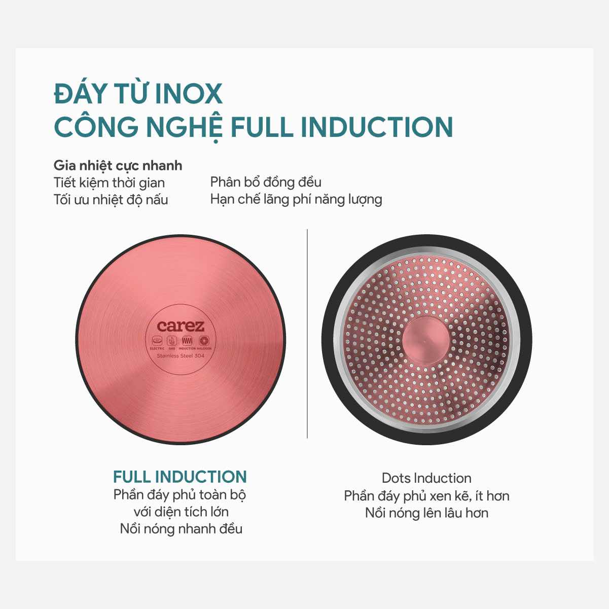 Nồi inox cao cấp Carez CPC871SI20SN kích cỡ 20cm