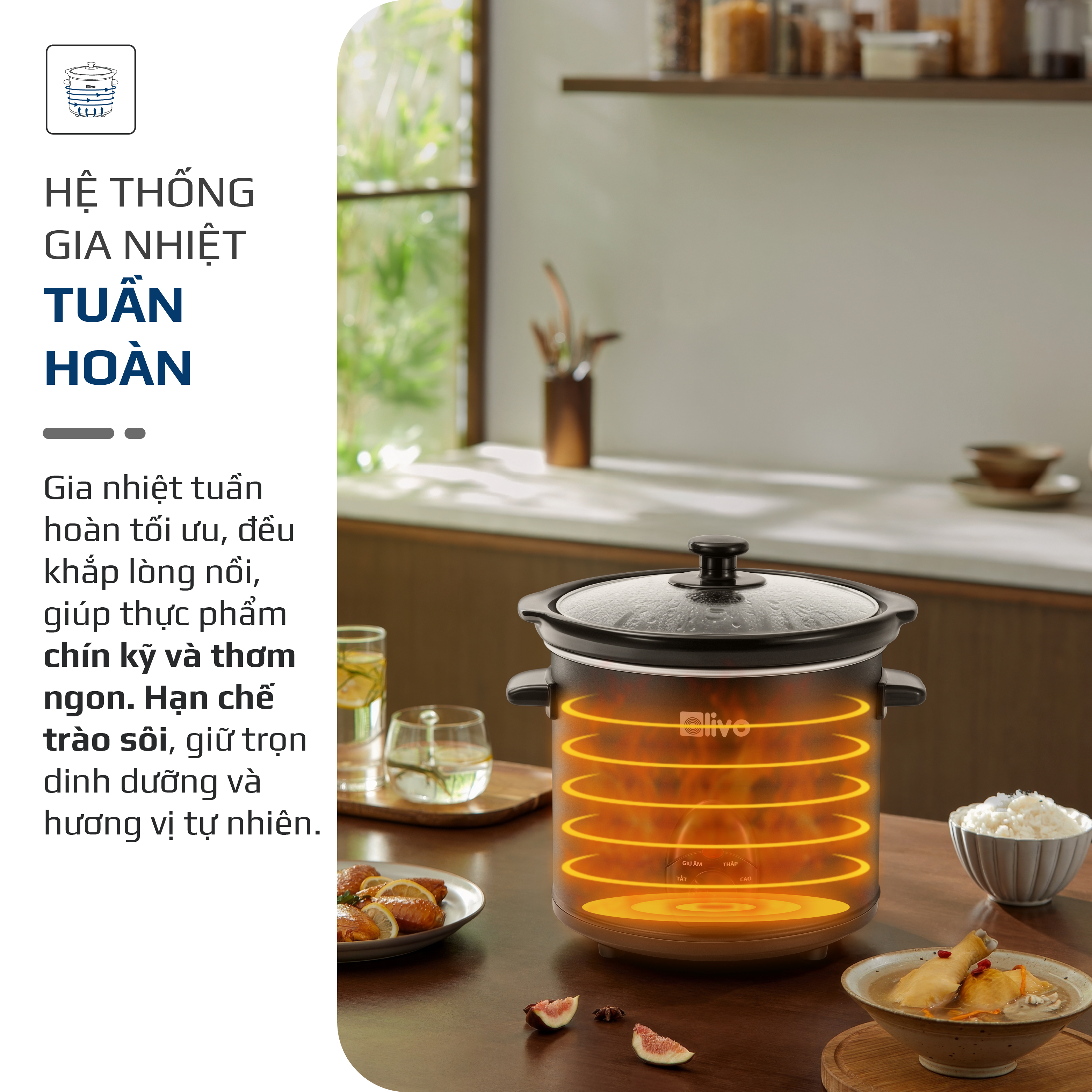Nồi nấu chậm OLIVO SC25 - 7