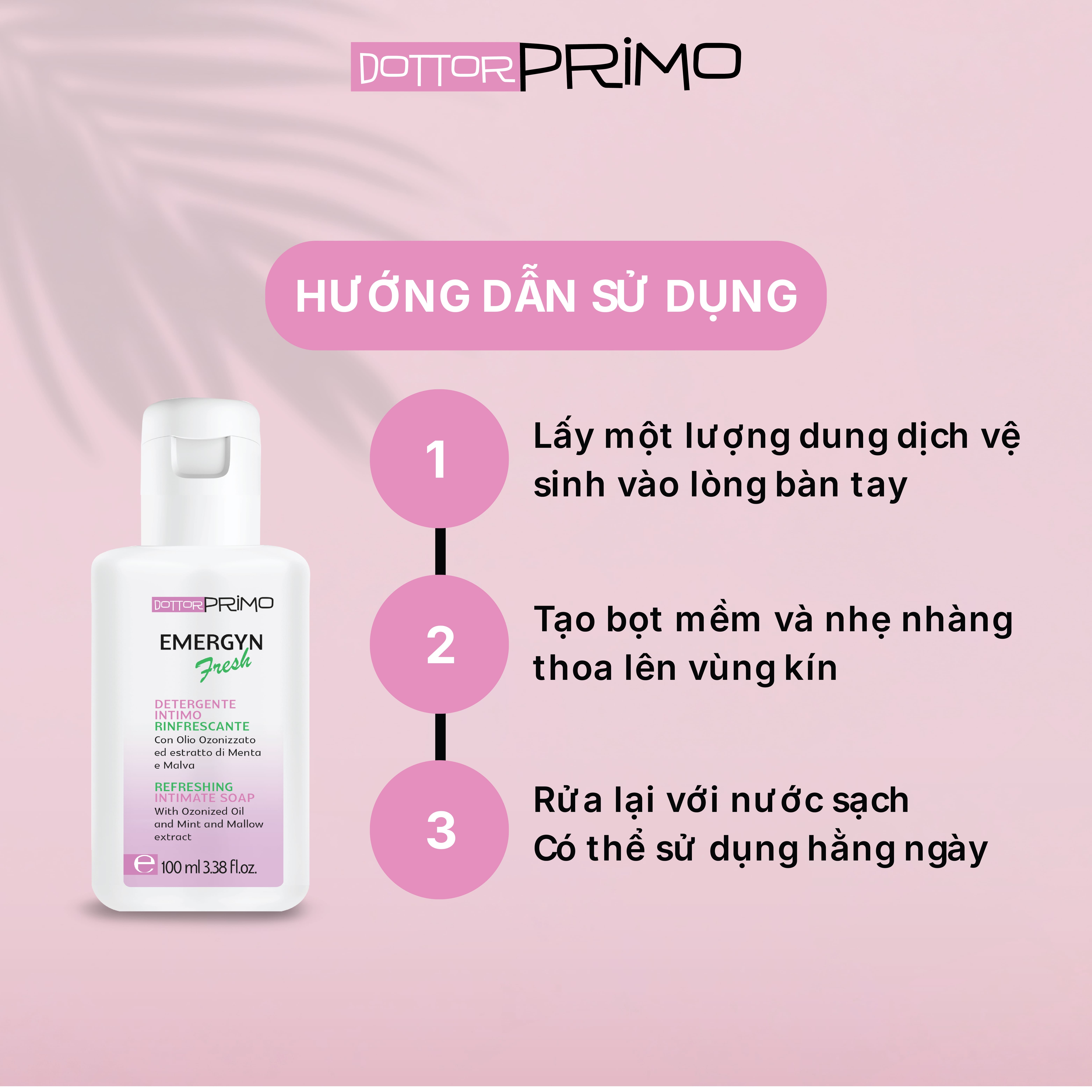 Gel vệ sinh vùng kín hàng ngày DottorPrimo Emergyn Fresh