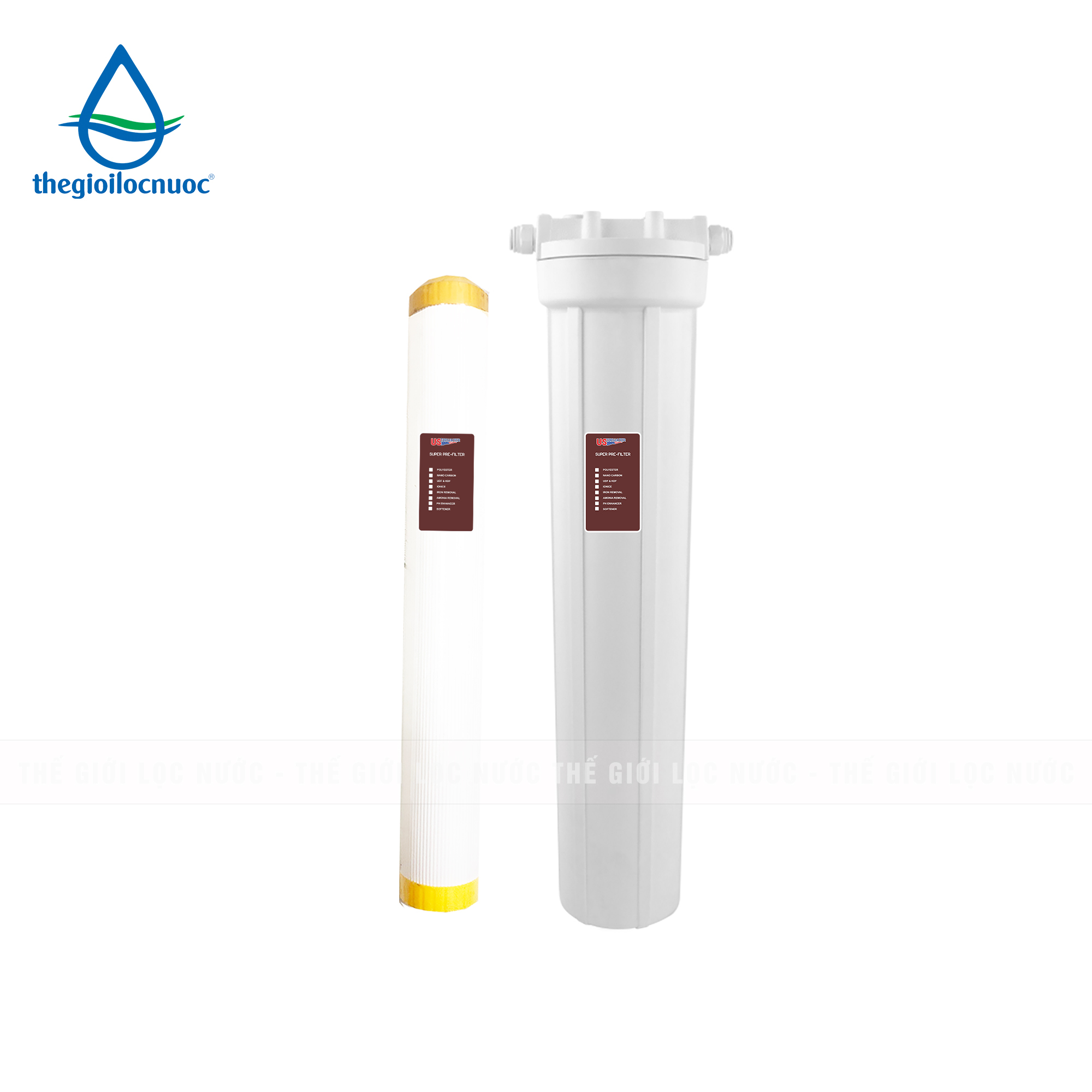 Bộ lọc chặn 20" nâng PH, model: PREF-PH-20