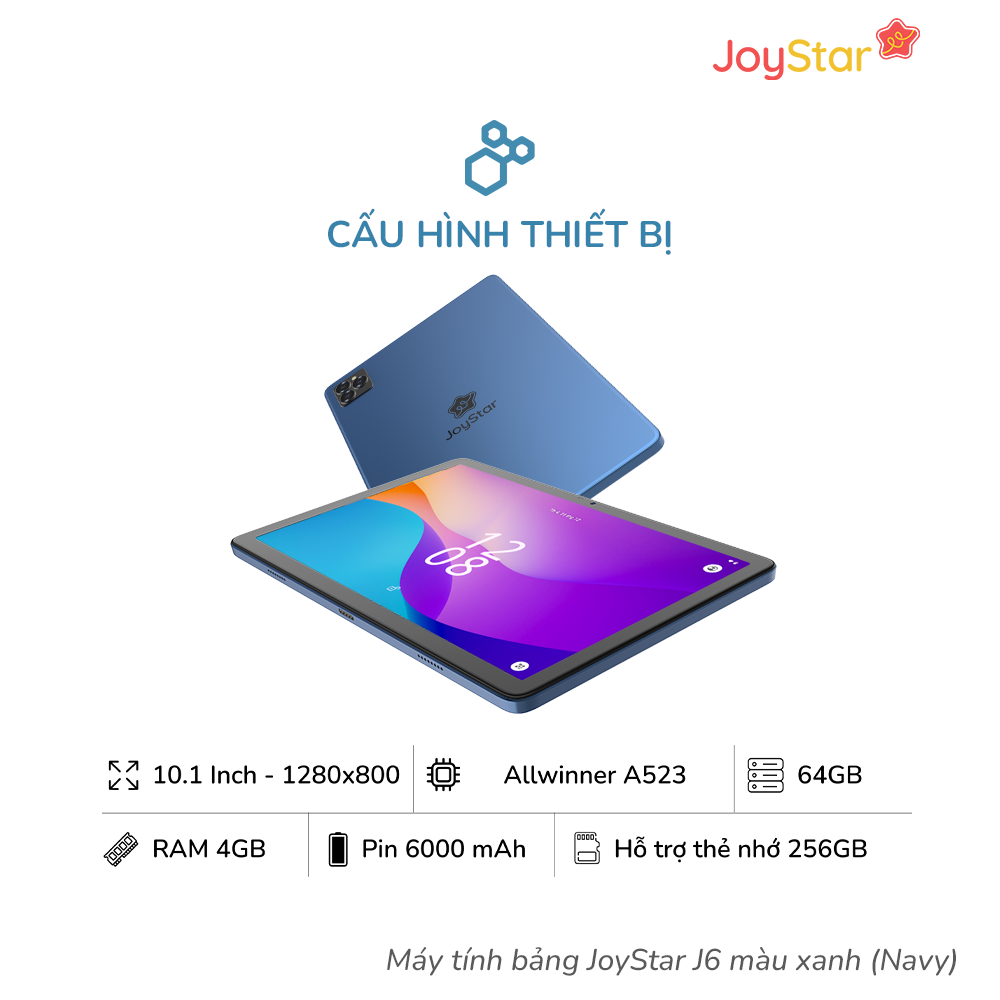 Máy tính bảng JoyStar J6 màu xanh (Navy) - bản thường - 9