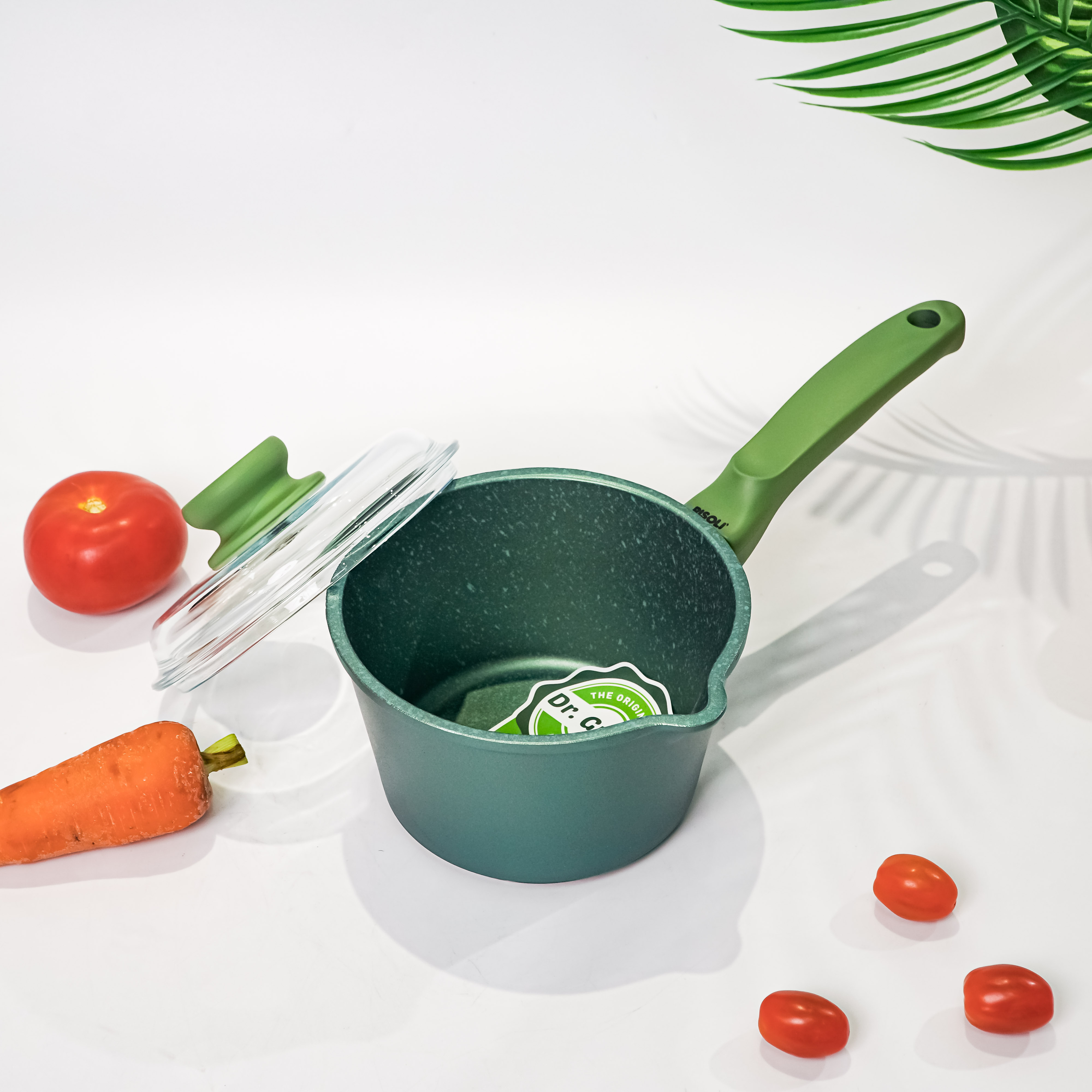 NỒI (QUÁNH) RISOLI ĐÁY TỪ SIZE 16cm DR.GREEN®EXTRA CÓ NẮP -Model: NOIRisoli-0095BDRIN/16