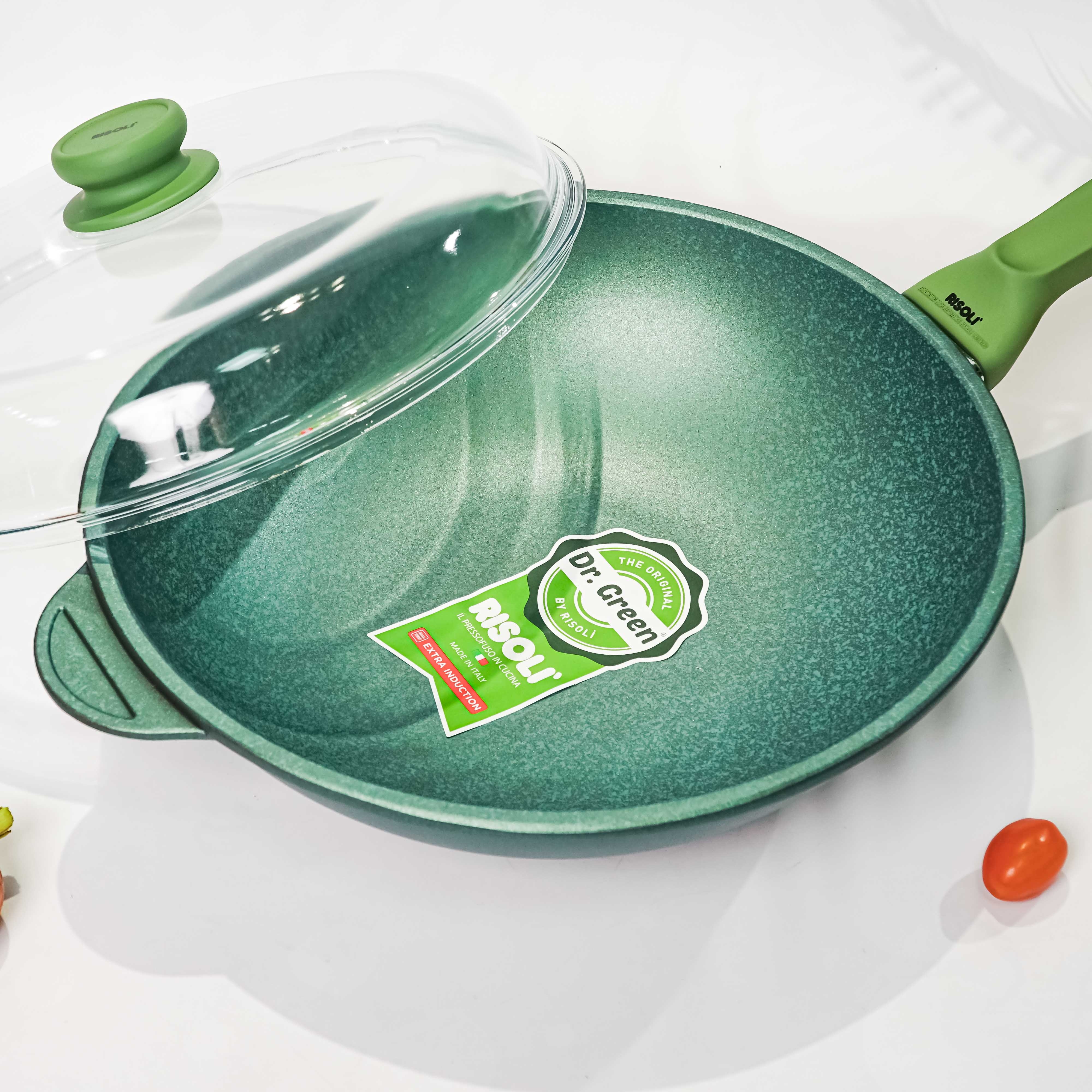 CHẢO RISOLI ĐÁY TỪ CÓ NẮP DR.GREEN® -Model: CHAORisoli-00081DRIN/32