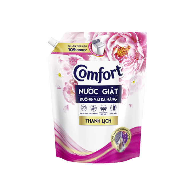 Nước giặt Comfort dưỡng vải thanh lịch túi 3,6kg - Phân phối chính hãng