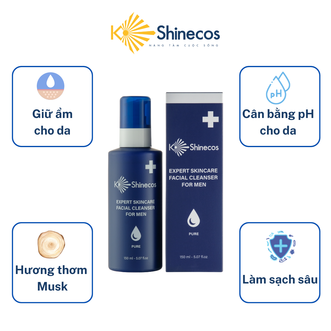 Sữa rửa mặt nam K Shinecos Expert Skincare 150ml
