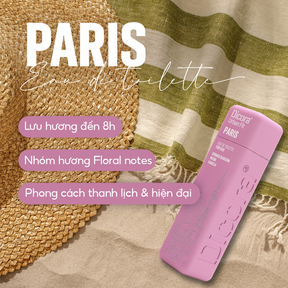 Nước hoa Dicora Urban Fit Paris - Dành Cho Nữ (30ml) - 6