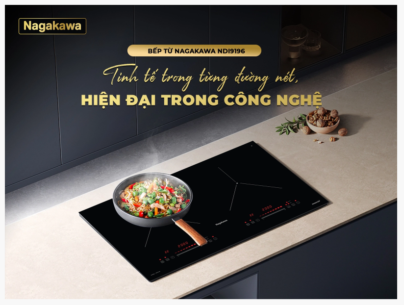 Bếp điện từ đôi Nagakawa NDI9196