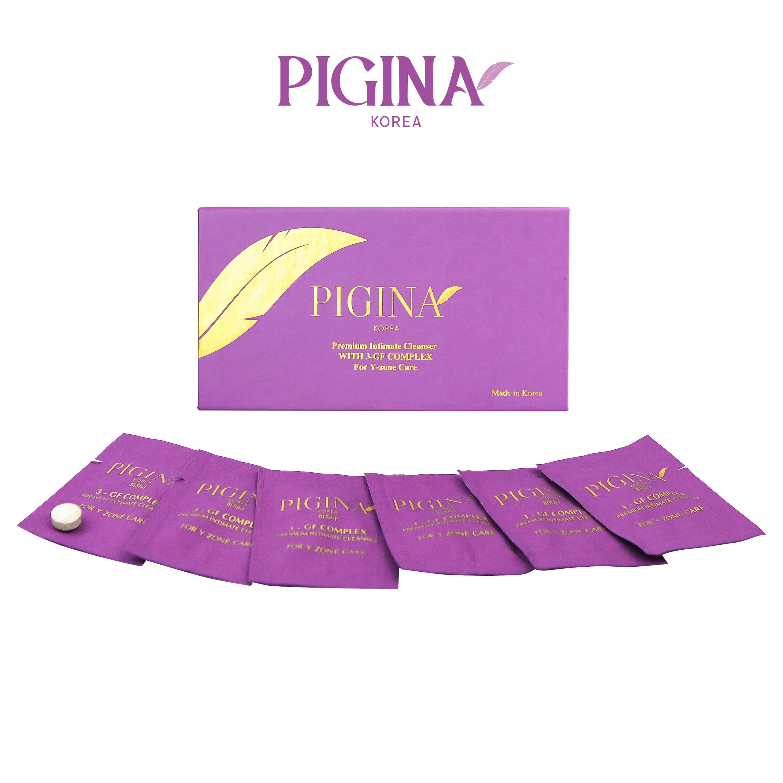Vệ sinh phụ nữ cao cấp Pigina (18 gói) – Pigina Premium Intimate Cleanser - Phân phối chính hãng