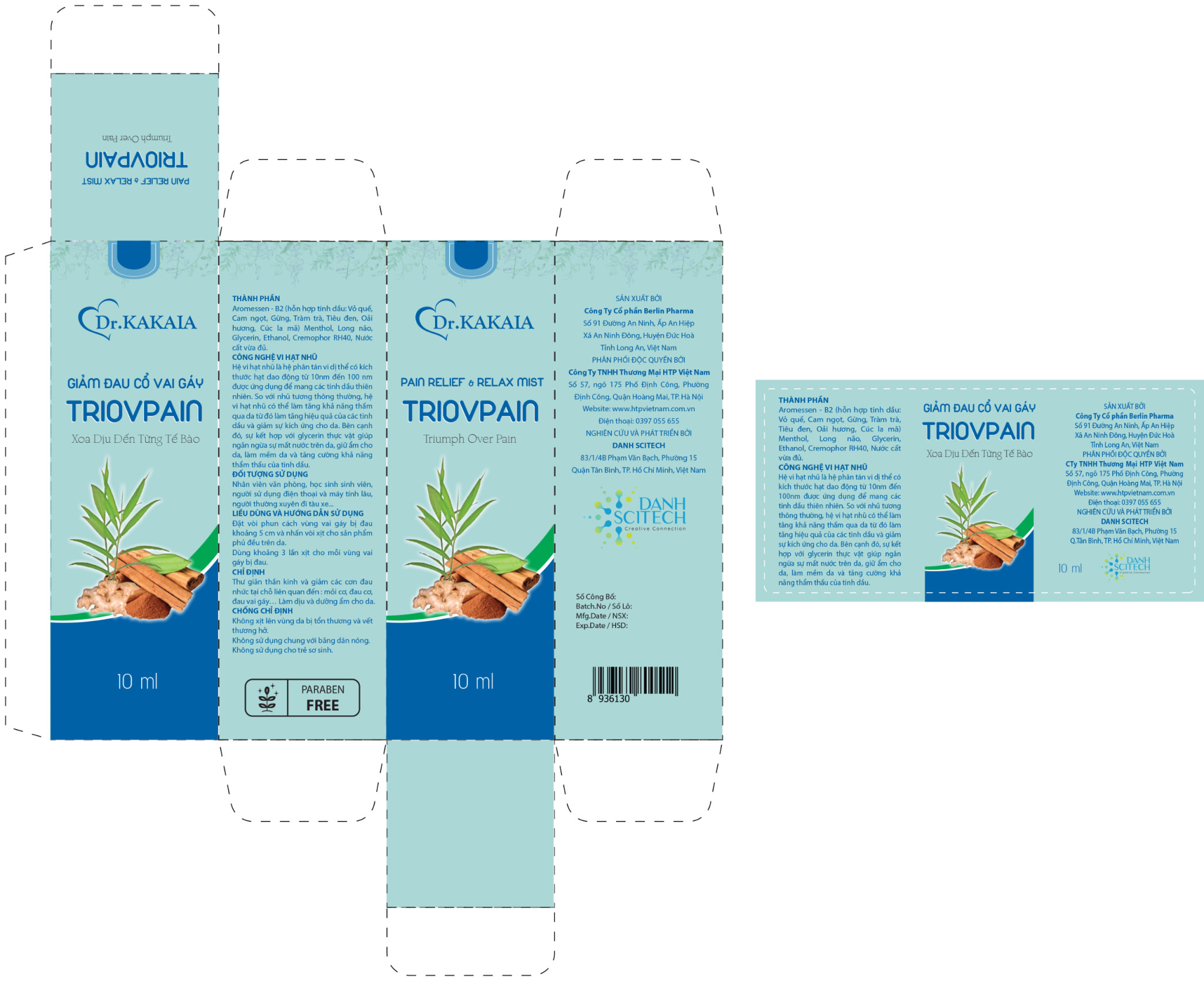 Xịt giảm đau cổ vai gáy triovpain (10ml) - 3