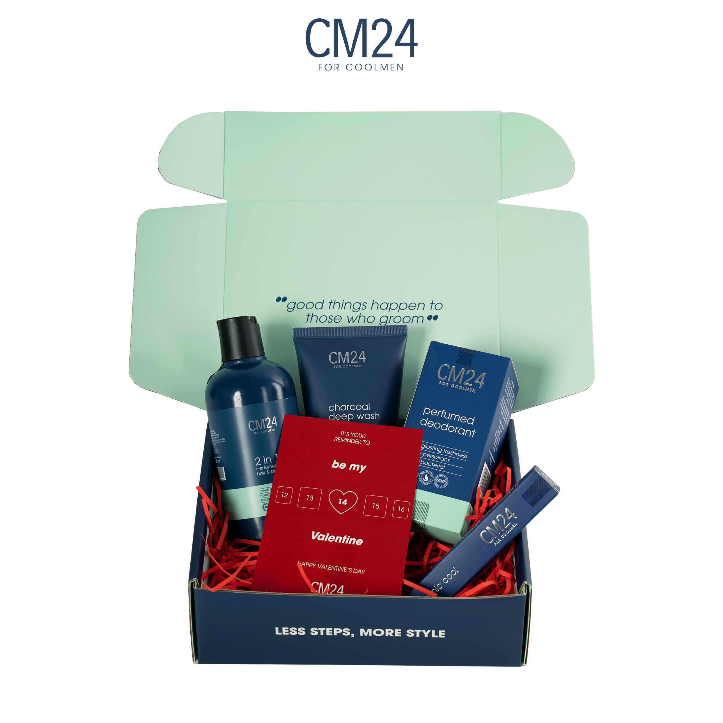 Hộp quà tặng nam CM24: Nước hoa, Tắm gội, Kem rửa mặt & Lăn khử mùi - 8