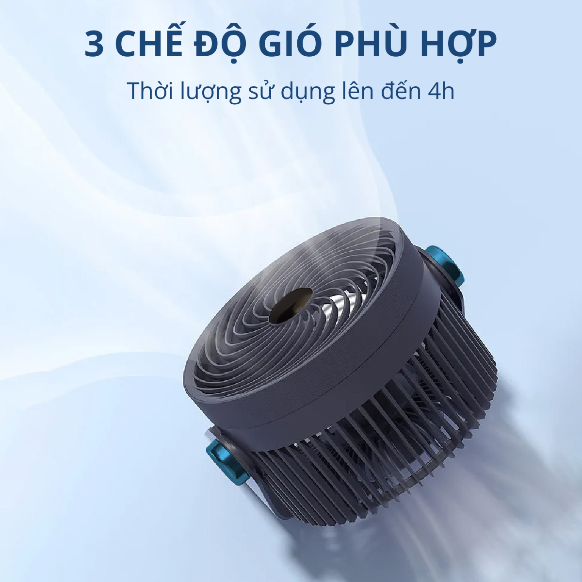 Quạt tích điện không dây pin 4000mAH Kachi MK372