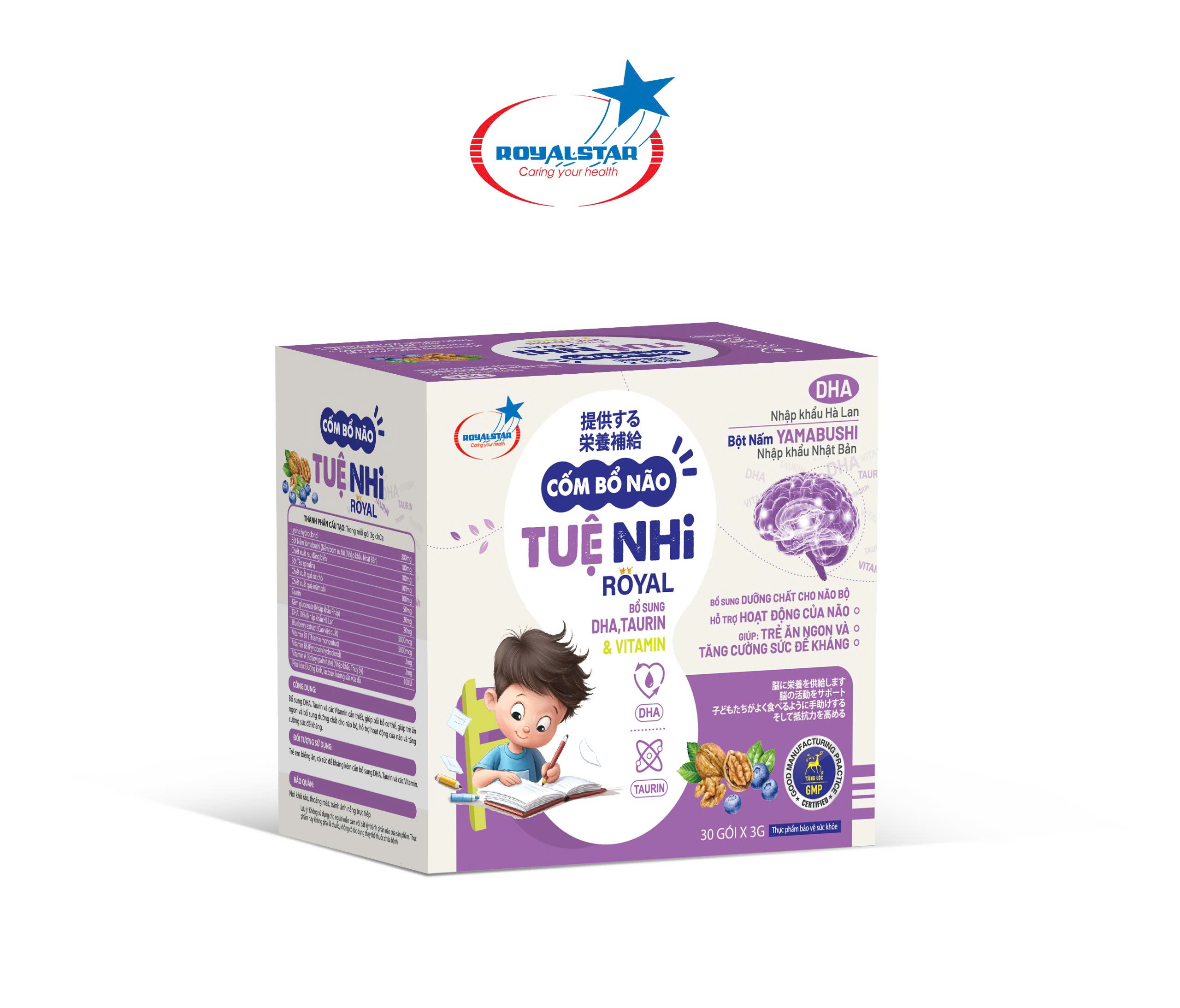Cốm bổ não Tuệ Nhi Royal - Sản phẩm bổ sung dưỡng chất cho não bộ - Phân phối chính hãng